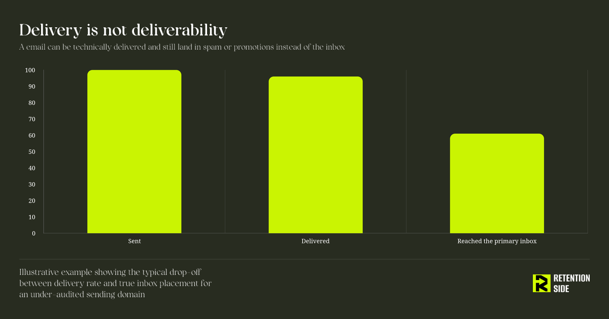 Delivery is not deliverability